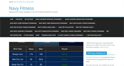 Desktop Screenshot of navy-fitness.com